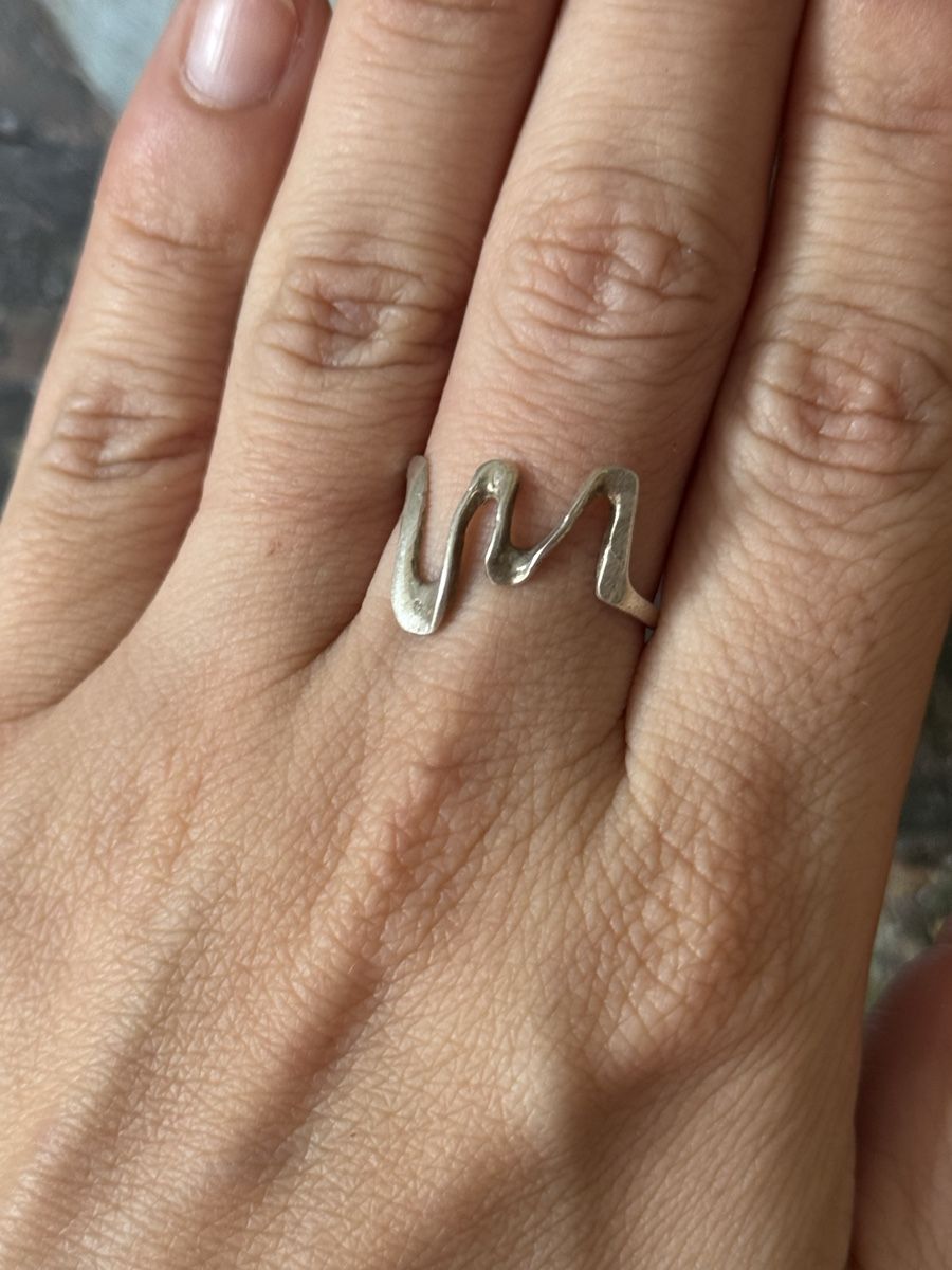 Anelli: Wave 925 Silver Ring silver size 10 – Usato da Zürich venduto da olalinda 1