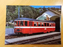 Postkarte CMN Neuchâtel Triebwagen BDe 4/4 5