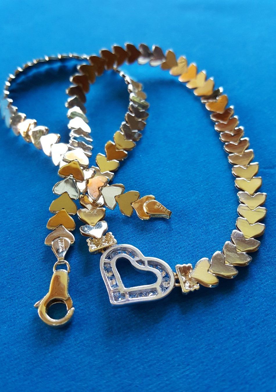 Catenine: Massiv 585 Gold Collier Mit Steine – Usato da Wald ZH venduto da Aniade 3