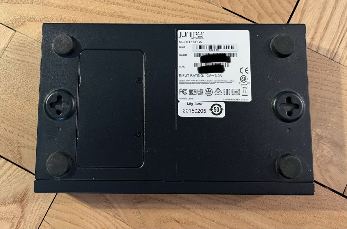 Firewall: Router Firewall Juniper Networks SSG 5 – Gebraucht aus Zürich von DaMoero 2