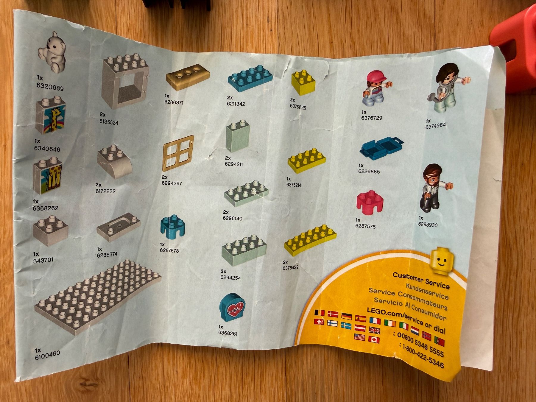 Lego Kit di costruzioni: Lego Duplo Doctor Visit mit Anleitung – Usato da Baden venduto da polveres 2