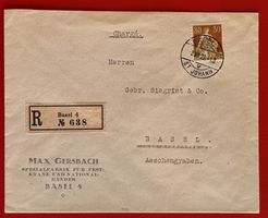 FIRMA GERSBACH HELVETIA CHARGE SAUBER BASEL ST JOHANN 1923