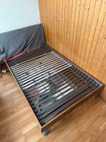 Bettgestell mit Lattenrost Holzoptik