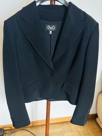 Giacca D&G Dolce & Gabbana nera taglia 34/48 made in Italy