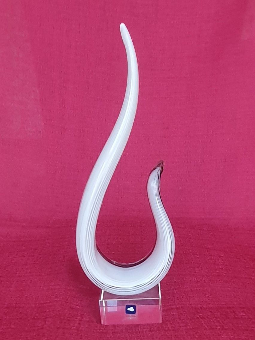 Sculture & Statue: Leonardo Glas-Skulptur „Ease“ 26cm – Schwarz/Silber modern – Usato da Abtwil AG venduto da MaVo.0710 2