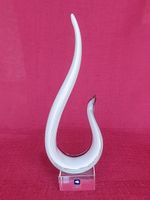 Leonardo Glas-Skulptur „Ease“ 26cm – Schwarz/Silber modern