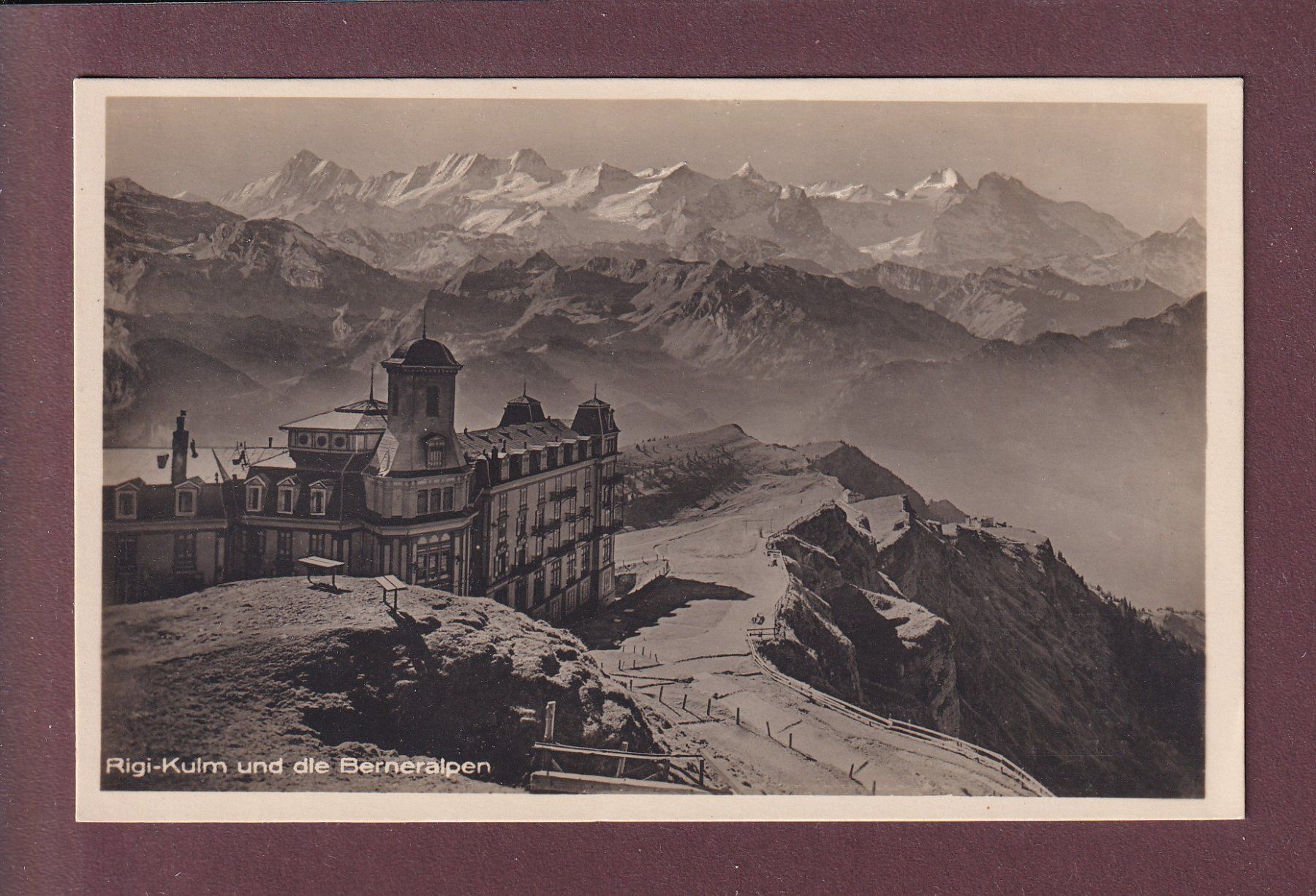 Cartoline postali: RIGI-KULM - Berneralpen – Usato da Pully venduto da nicecards