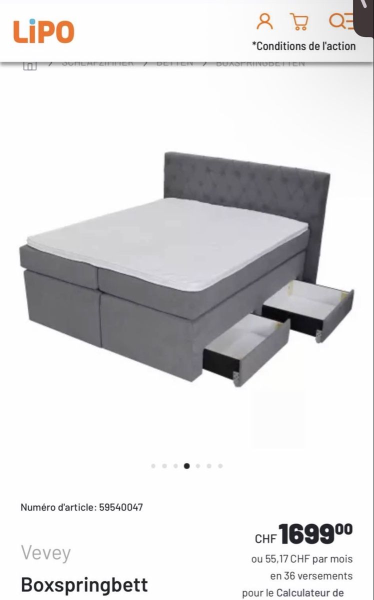 Letti: Lit boxspring – Usato da Pringy venduto da raf_6lcn 2