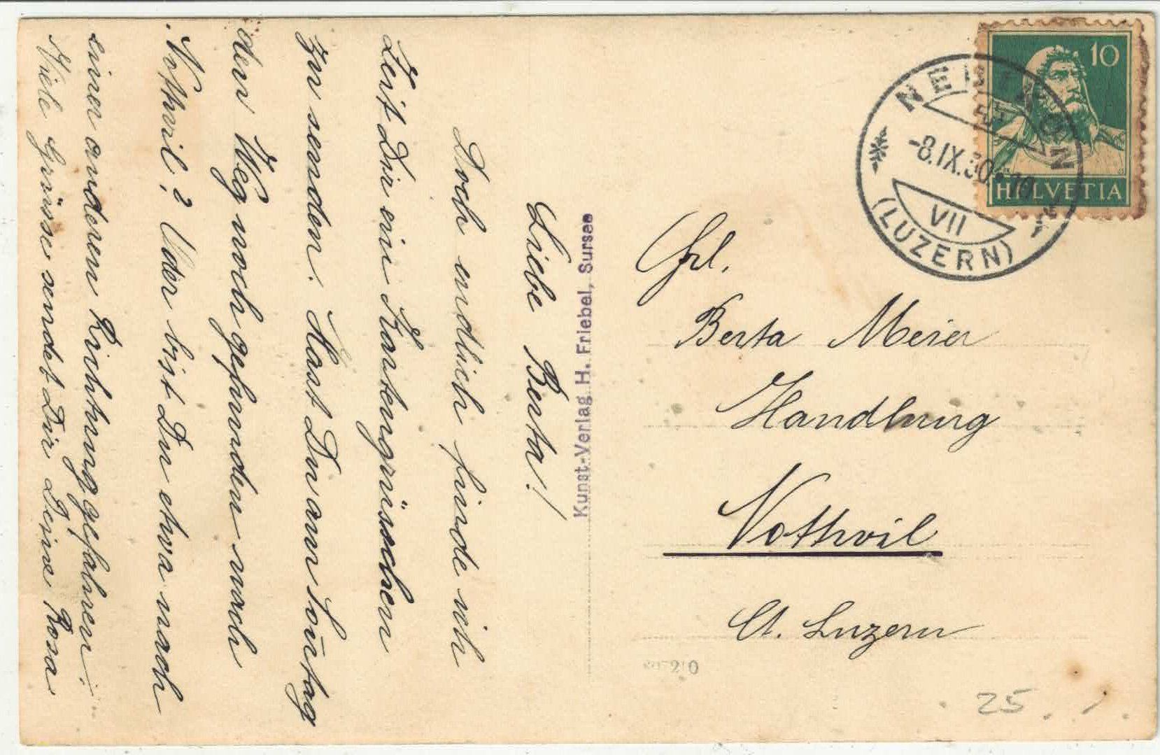 Cartoline postali: Altishofen - Dorfpartie – Usato da Ettingen venduto da Kartenplanet 1