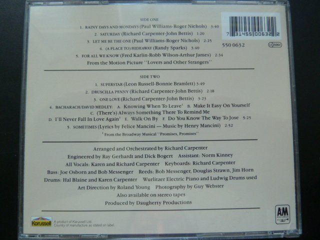 CDs: Carpenters - same (Best-of) – Gebraucht aus Au ZH von sikoku 2