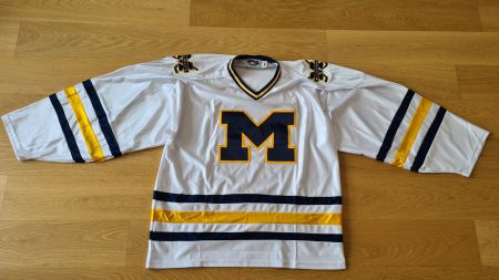 Vintage US Michigan Wolverines Hockey Jersey Aaron/ XXL