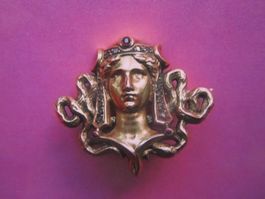 Art Nouveau Broche-Paris um 1900-18 K.Gold