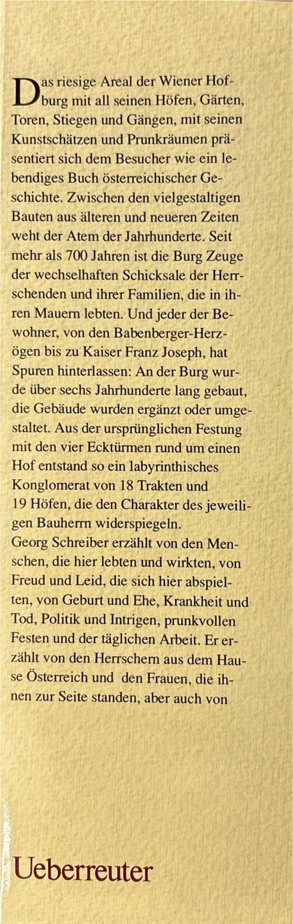 Libri: Die Hofburg und ihre Bewohner – Usato da Sarnen venduto da Livres 2