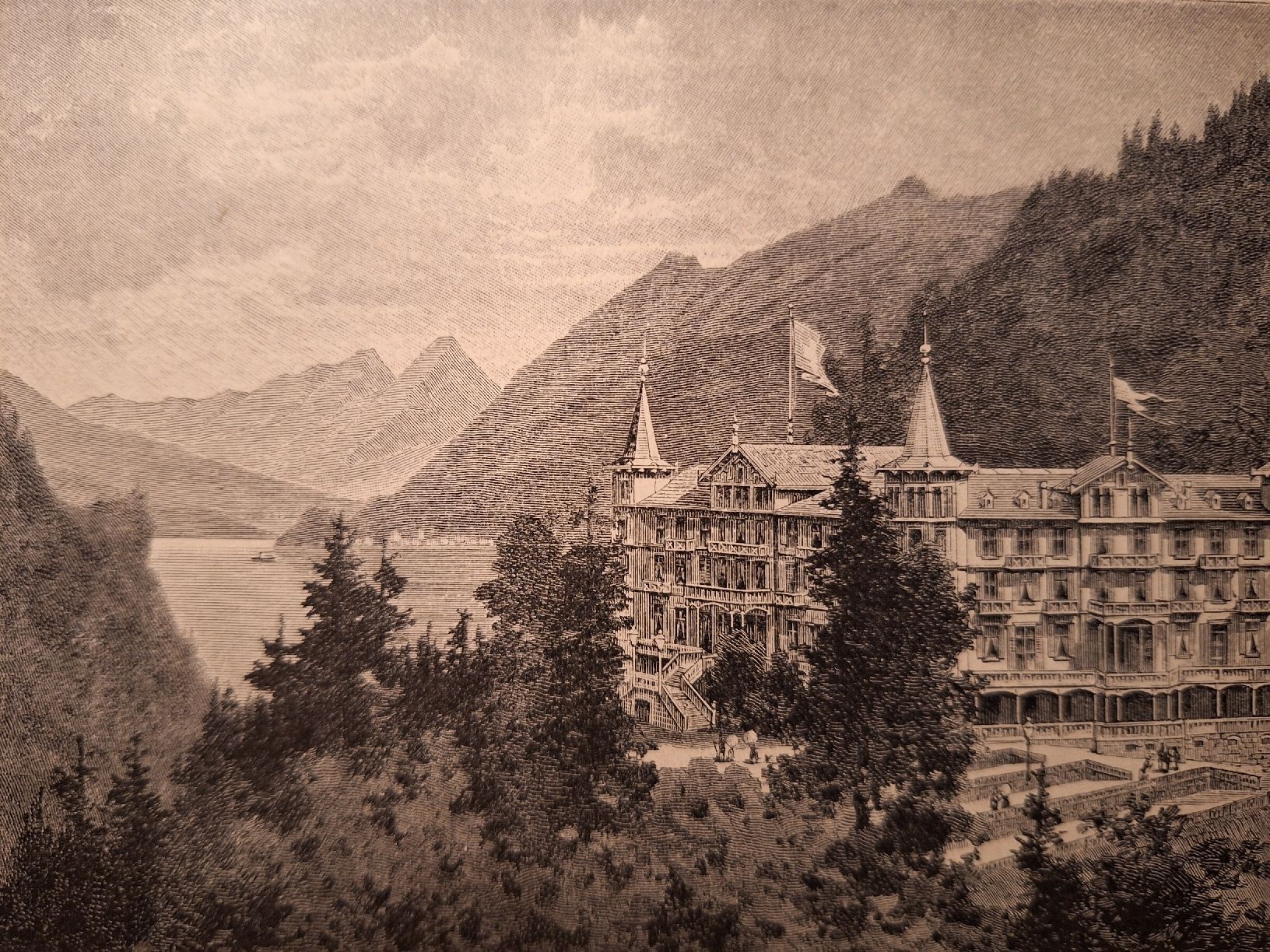 Incisioni: HOTEL DU GIESSBACH – Usato da Bevaix venduto da bohrap 2