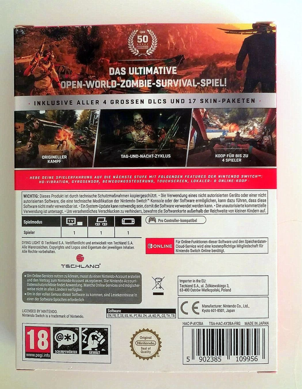 Nintendo Giochi: Nintendo Switch - Dying Light Platinum Edition – Usato da Brunnadern venduto da -Amarilis- 1