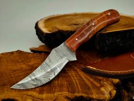 Geprüft! 1A Knife Faltenstahl DAMASCUS Damast Jagd Messer