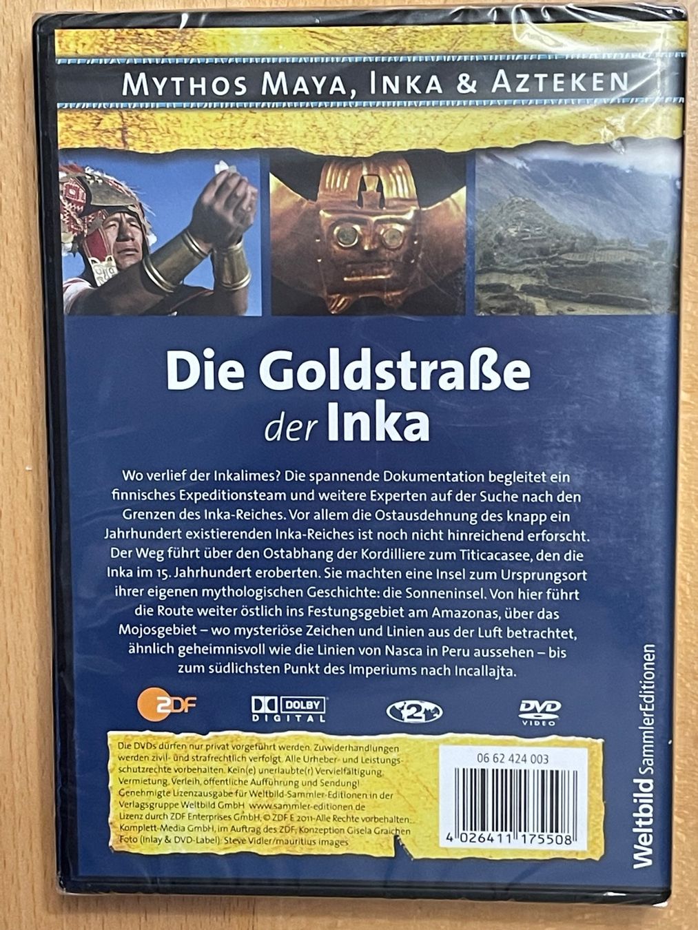 Tutti i DVDs: Die Goldstrasse der Inka – Nuovo e nell'imballaggio originale da Rüti ZH venduto da alumedien 1