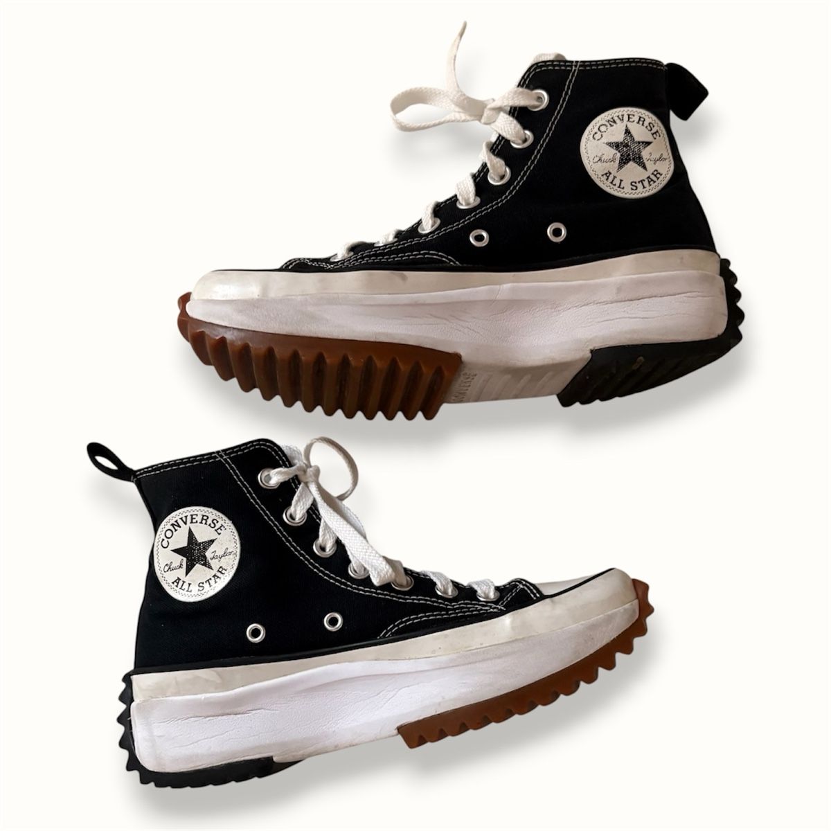 Converse Herrenschuhe: Converse Run Star Hike, Grösse 38, Schwarz-Weiss – Gebraucht aus Brünisried von Livtsukki2ndHand