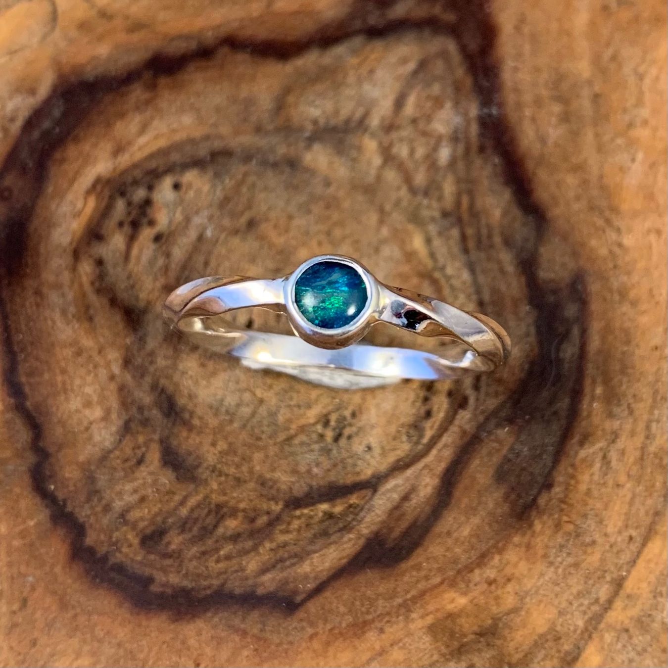 Bagues: Silberring Verdrehter Opal Gr.59,5 – Neuf (Voir description) à Thun par Svonskj 2