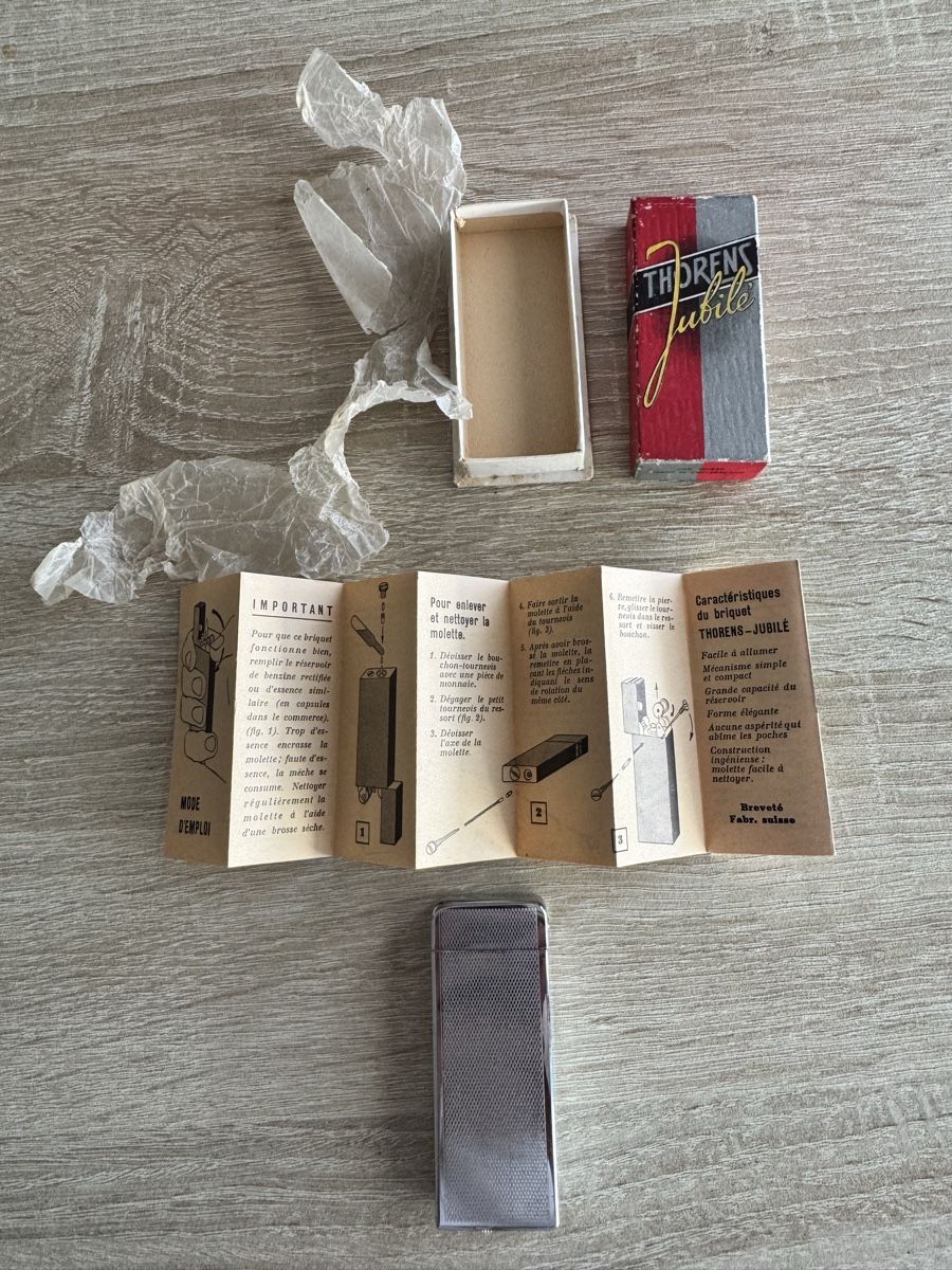Thorens Accendini: Thorens Jubilé Feuerzeug/Briquet – Usato da Fétigny venduto da BenjiB19E 3