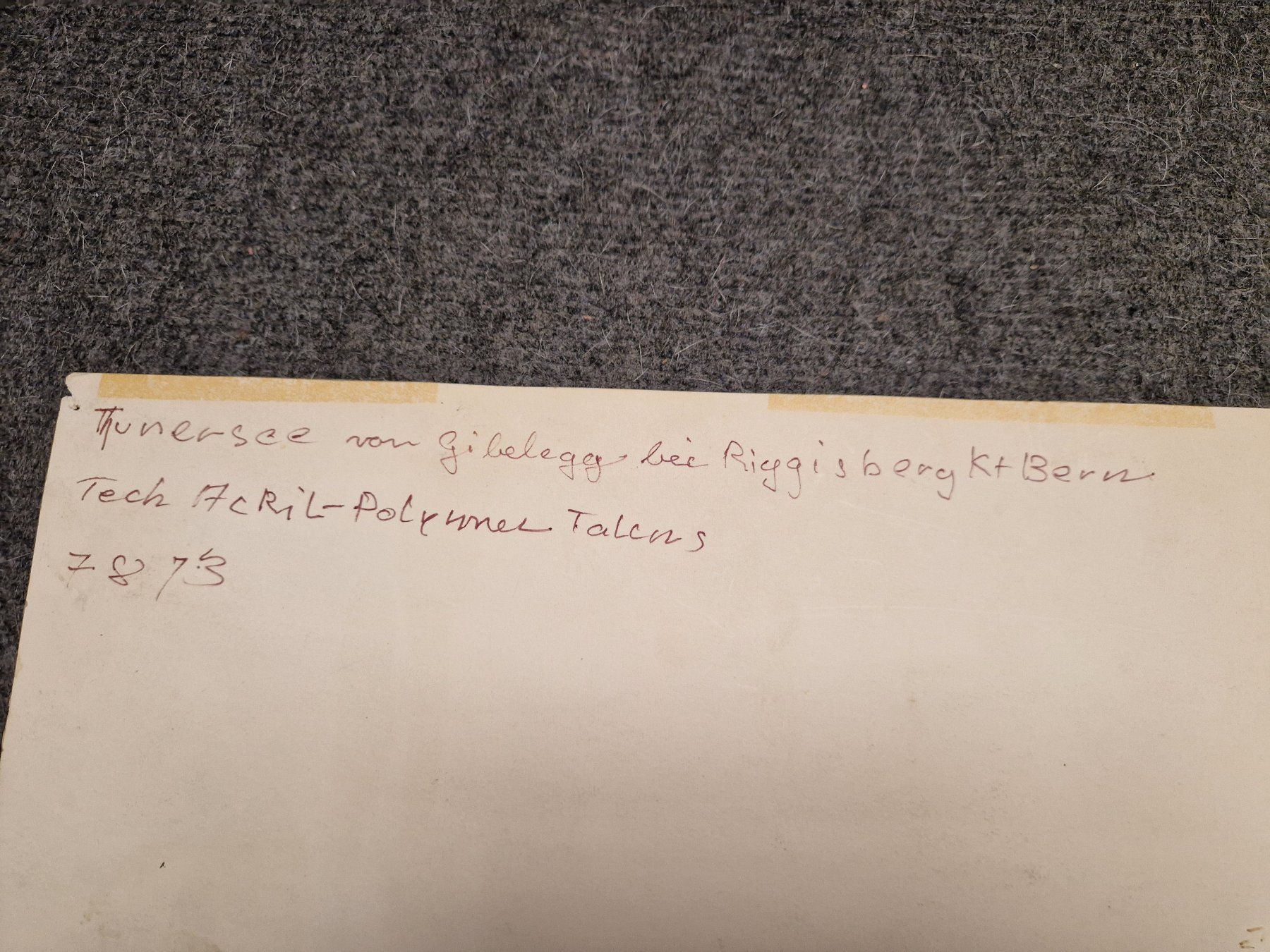 Gemälde: Thunersee von Riggisberg – Gebraucht aus Seedorf BE von Stibutz 2