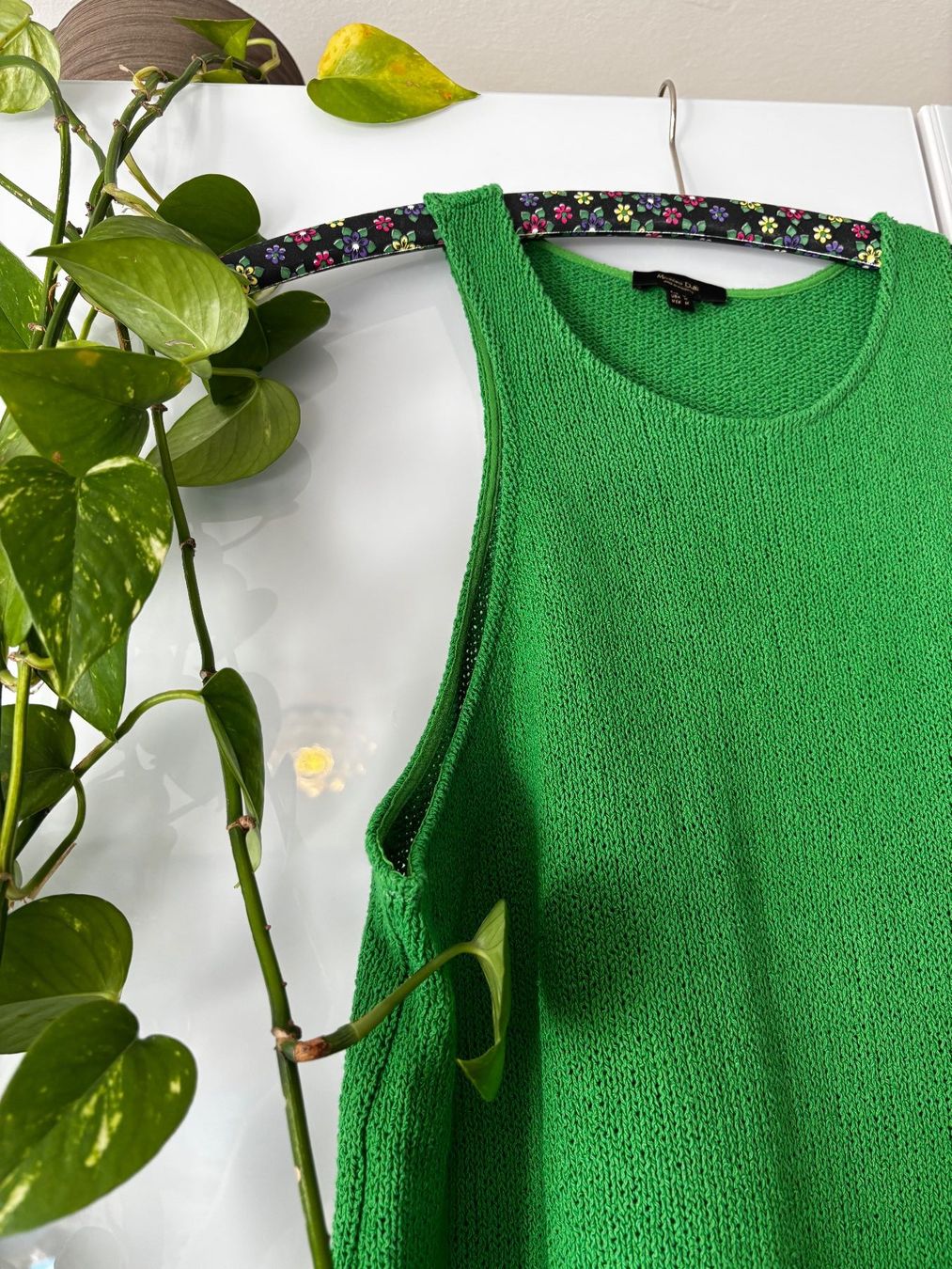 Massimo Dutti Top: MASSIMO DUTTI grünes Top aus Baumwollstrick Gr. M – Usato da Zürich venduto da missmodernage 2
