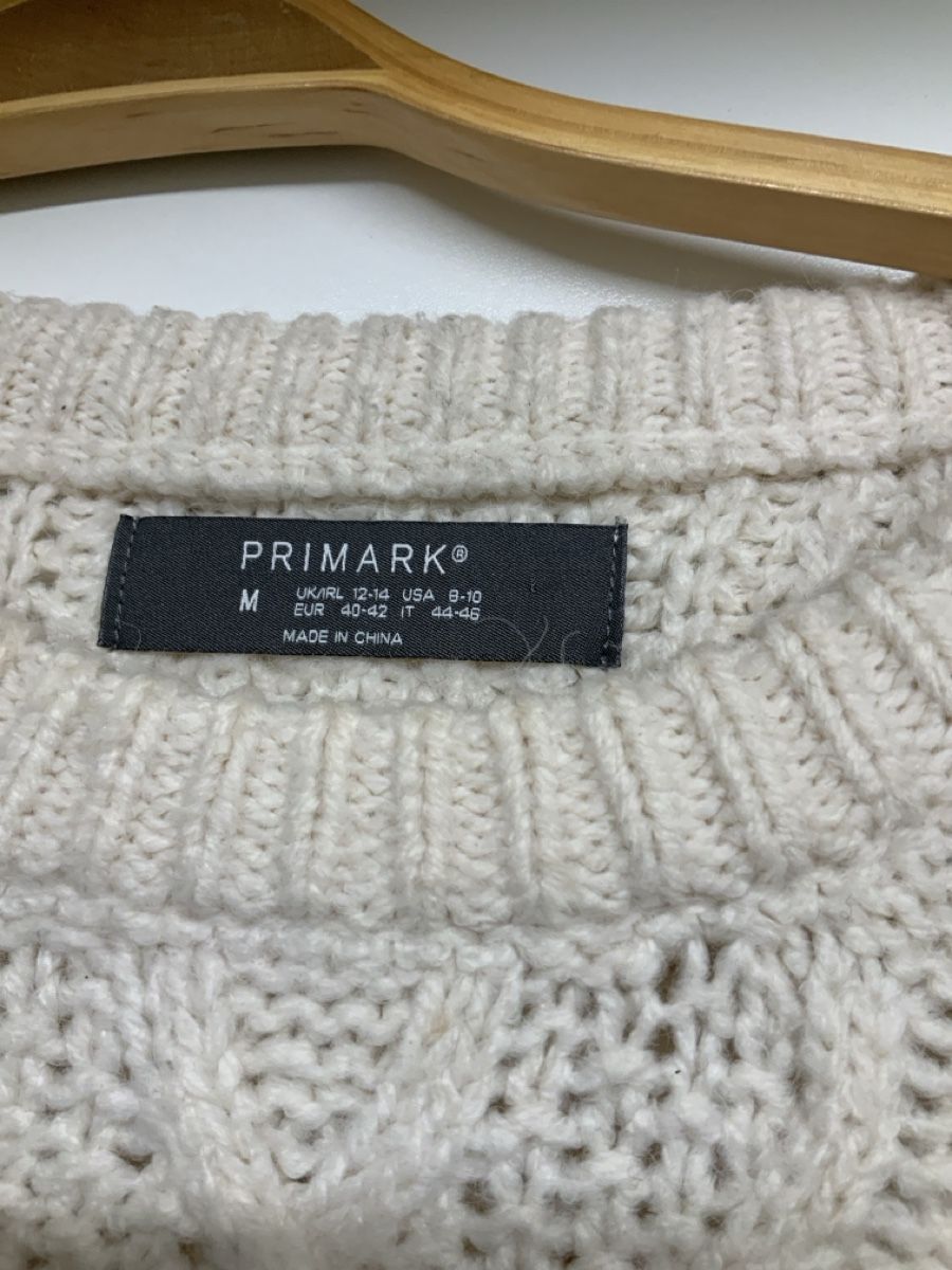 Maglioni & Felpe: Pullover Primark weiss mit Fransen Grösse M gebraucht – Usato da Wallisellen venduto da AS.TZ. 1