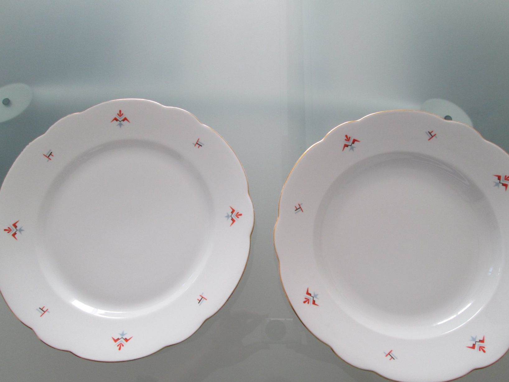 Assiettes: 2 Antik Grosse Teller Durchmesser 30 cm BAVARIA – D'occasion à Movelier par ddomenika