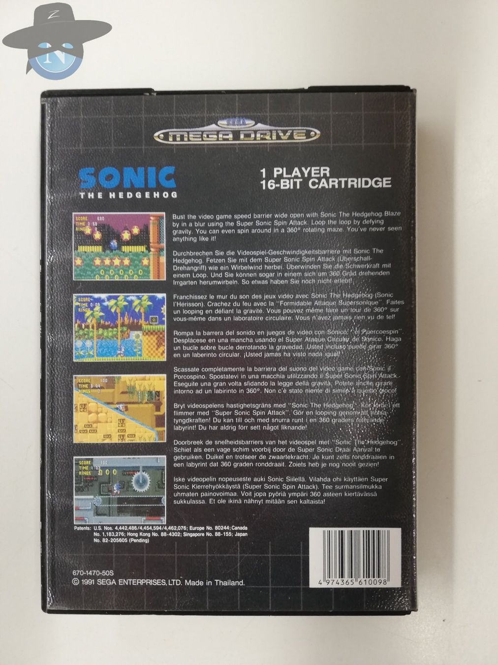 Sega Giochi: Sonic the Hedgehog / Sega Mega Drive MD – Usato da St. Gallen venduto da zorro_dc 1