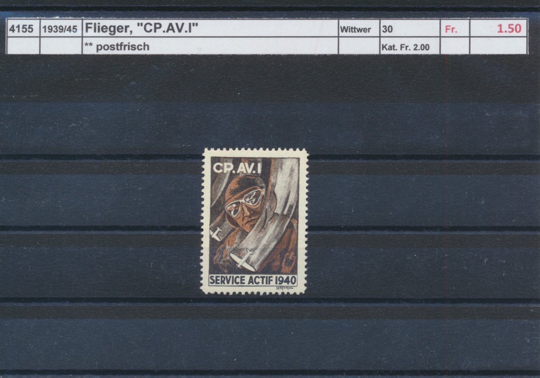 Alle Briefmarken: 1939/45 Flieger, "CP.AV.I", ** postfrisch – Neu (gemäss Beschreibung) aus Winterthur von Zupogeru