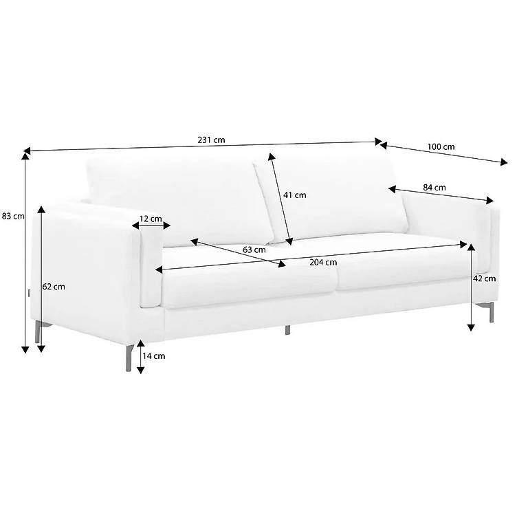 Pfister Divani: Vilmers 3-Sitzer Sofa Hazel von Pfister, off-white – Usato da Uster venduto da novmbrkid 4