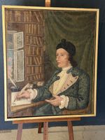 Ancienne huile sur toile datée 1765 et signée, superbe état!