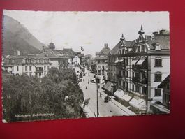 alte AK: Interlaken Bahnhofstrasse - 1940er Jahre - Top!