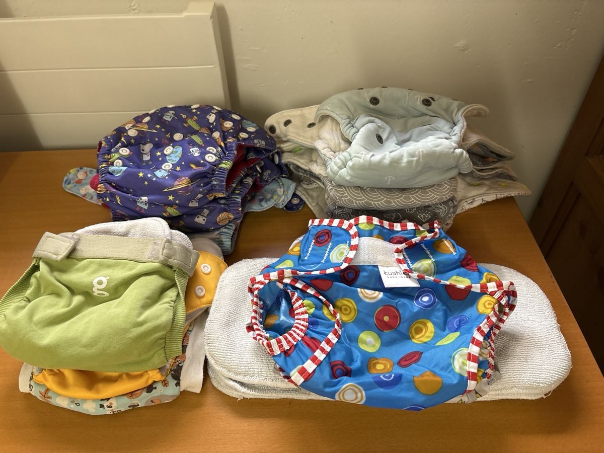 Secchi per pannolini & Pannolini: Stoffwindel Paket Newborn – Usato da Oberwil BL venduto da Kat4123