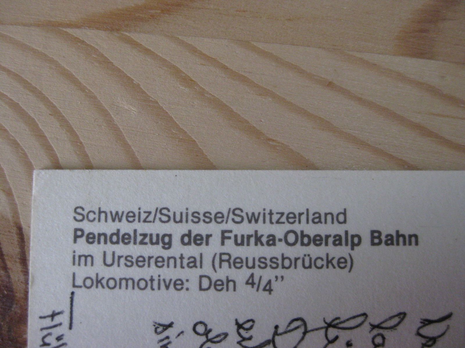 Ansichtskarten: AK Hospental mit Zug – Gebraucht aus Malters von Marosko 2