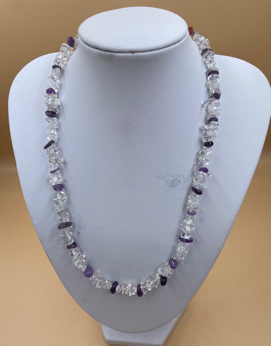 Catenine: Bergkristall mit Amethyst - Halskette – Nuovo e nell'imballaggio originale da St. Gallen venduto da Martunia