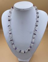 Bergkristall mit Amethyst - Halskette