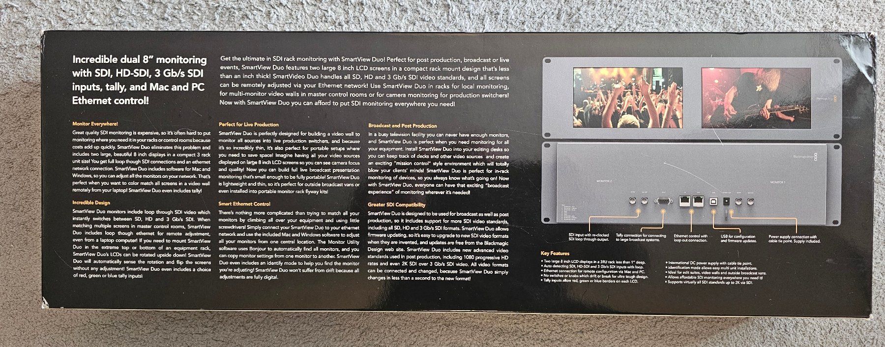 Blackmagic Monitore: Blackmagic Design SmartView Duo – Dual SDI Rackmonitor – Neu und originalverpackt aus Birsfelden von missnamrit 1
