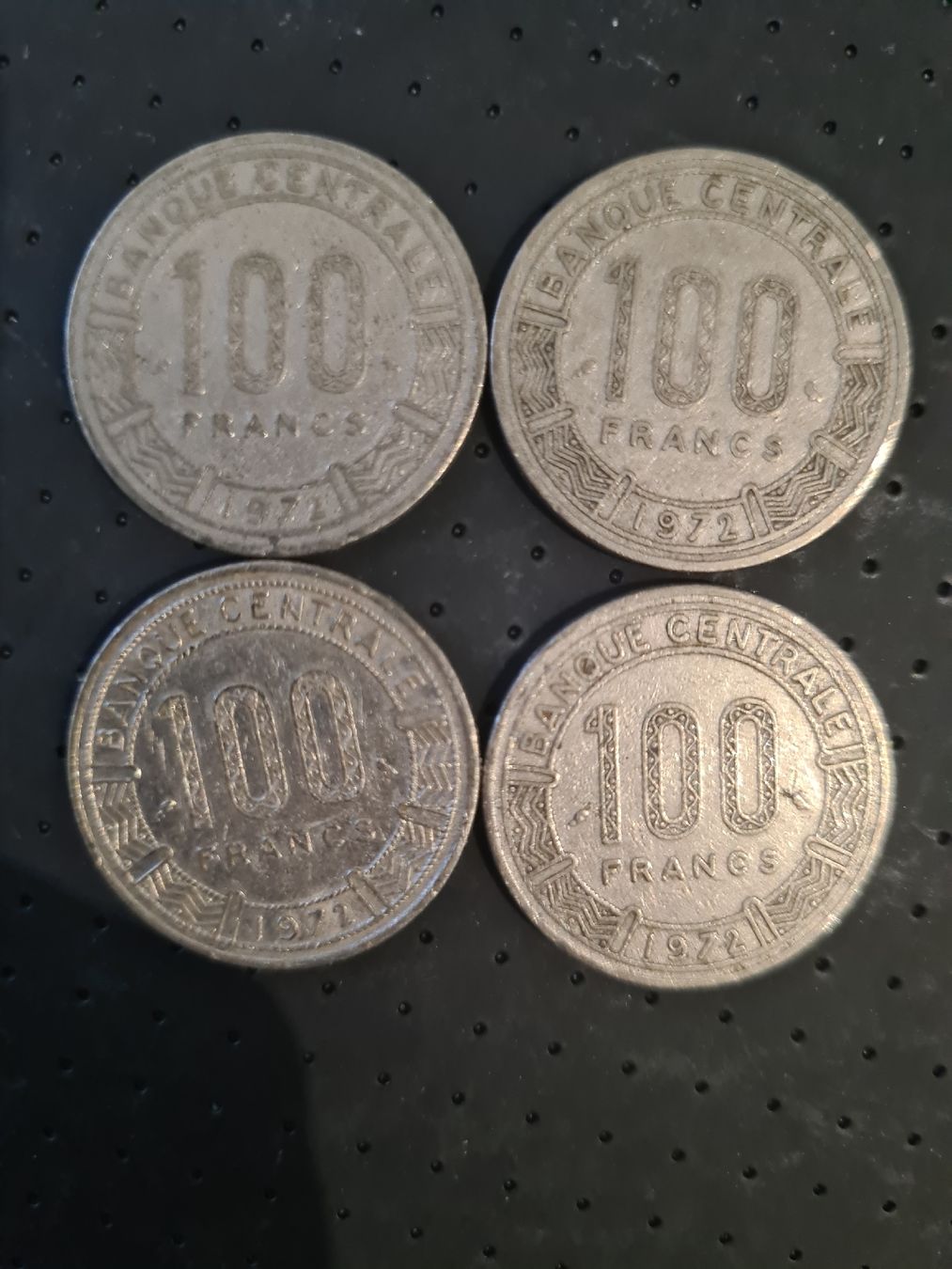 Tutti le monete: Tschad 100 Franken 1972, 4 Stück – Usato da Allschwil venduto da phi_65my