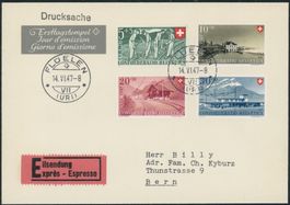 1947 - Pro Patria - Ersttagsbrief FDC ET