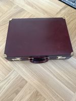Vintage Burgundy Briefcase - Classic Business Attache Case