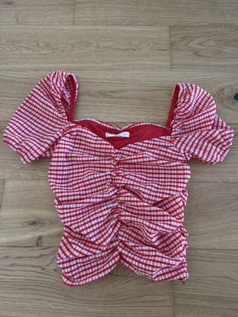 Sommerliches MNG Top, Rot/Weiss Kariert, Gr. M, Neu!