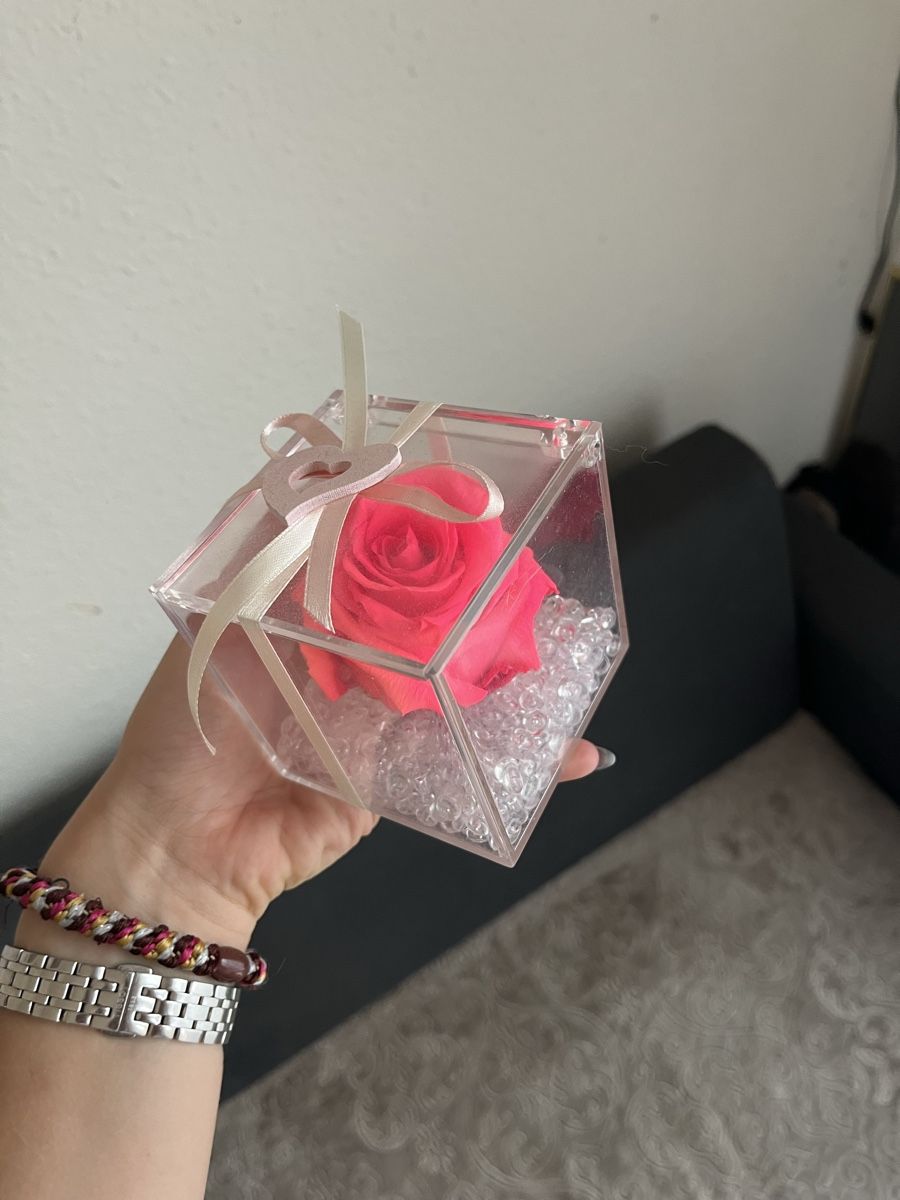 Tutte le decorazioni: Rose eternelle dans boîte transparente – Nuovo (secondo la descrizione) da Genève venduto da soraia.simao