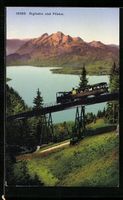 Rigibahn, Bergbahn mit Blick zum Pilatus