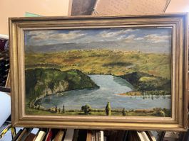 Huile sur panneau signée et datée 42
