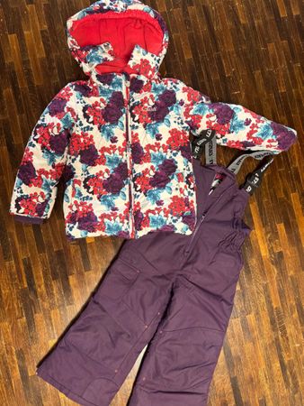 Girl's Gusti Ski Suit Size 4 - Jacket&Pants- Floral