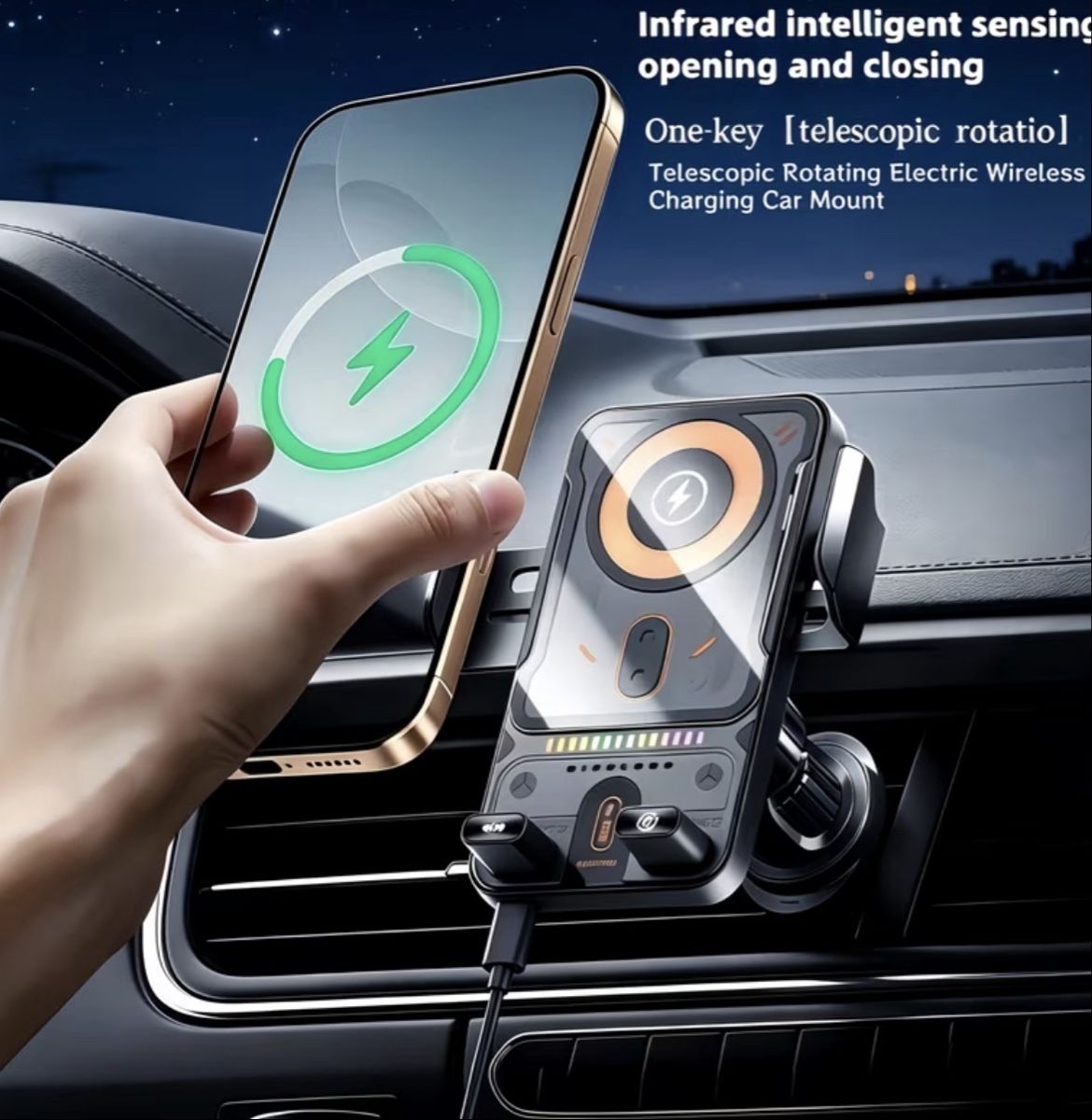 Halterungen: Auto Ladehalterung 15W kabellos Sensor neu – Neu und originalverpackt aus Kloten von digi-Galaxy 1