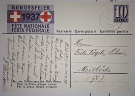 Bubdesfeier 1937 Schweizerisches Rote Kreuz 