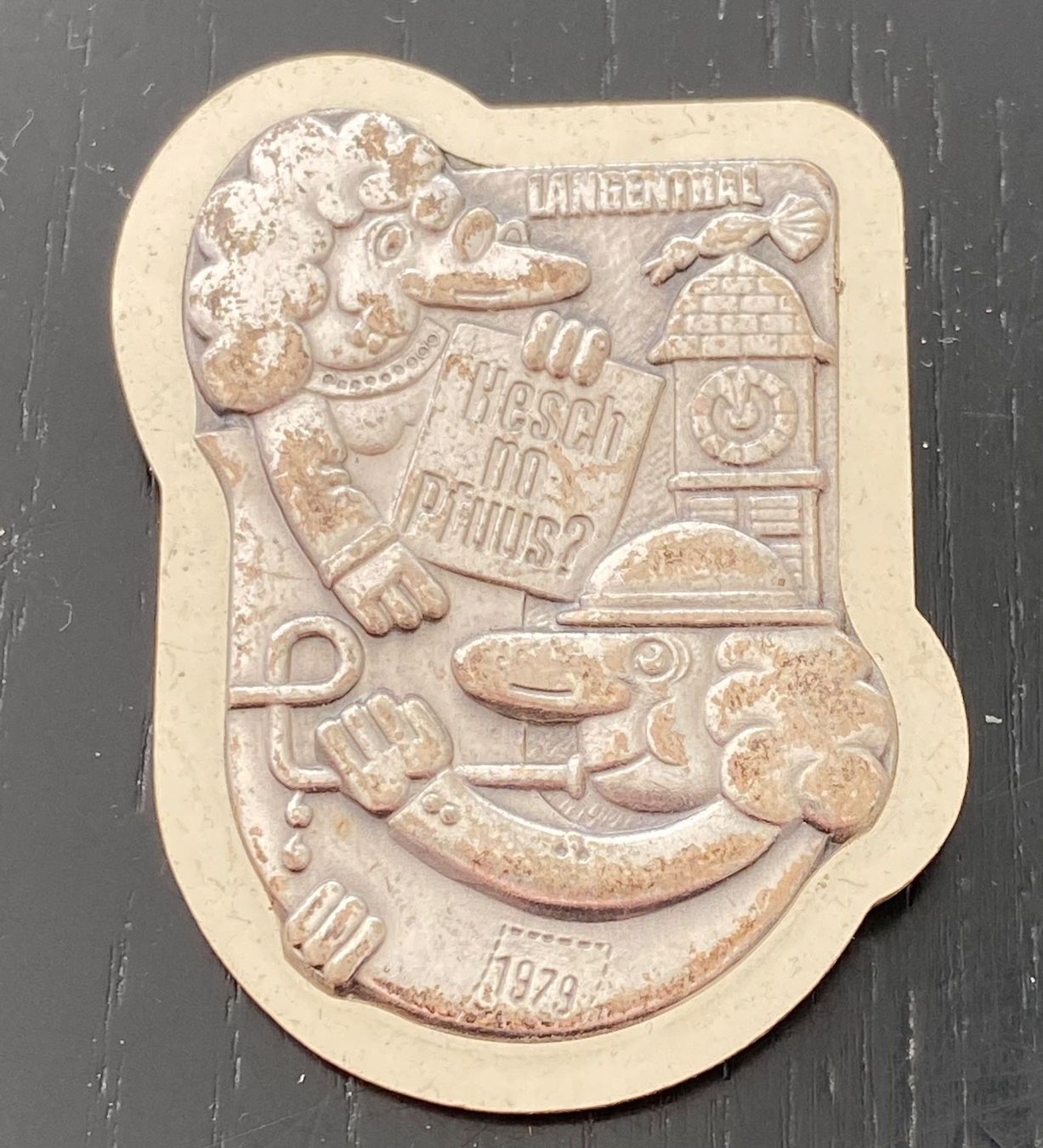 Placchette & Badge: Fasnacht Plakette Langenthal 1979 – Usato da Günsberg venduto da Peso1