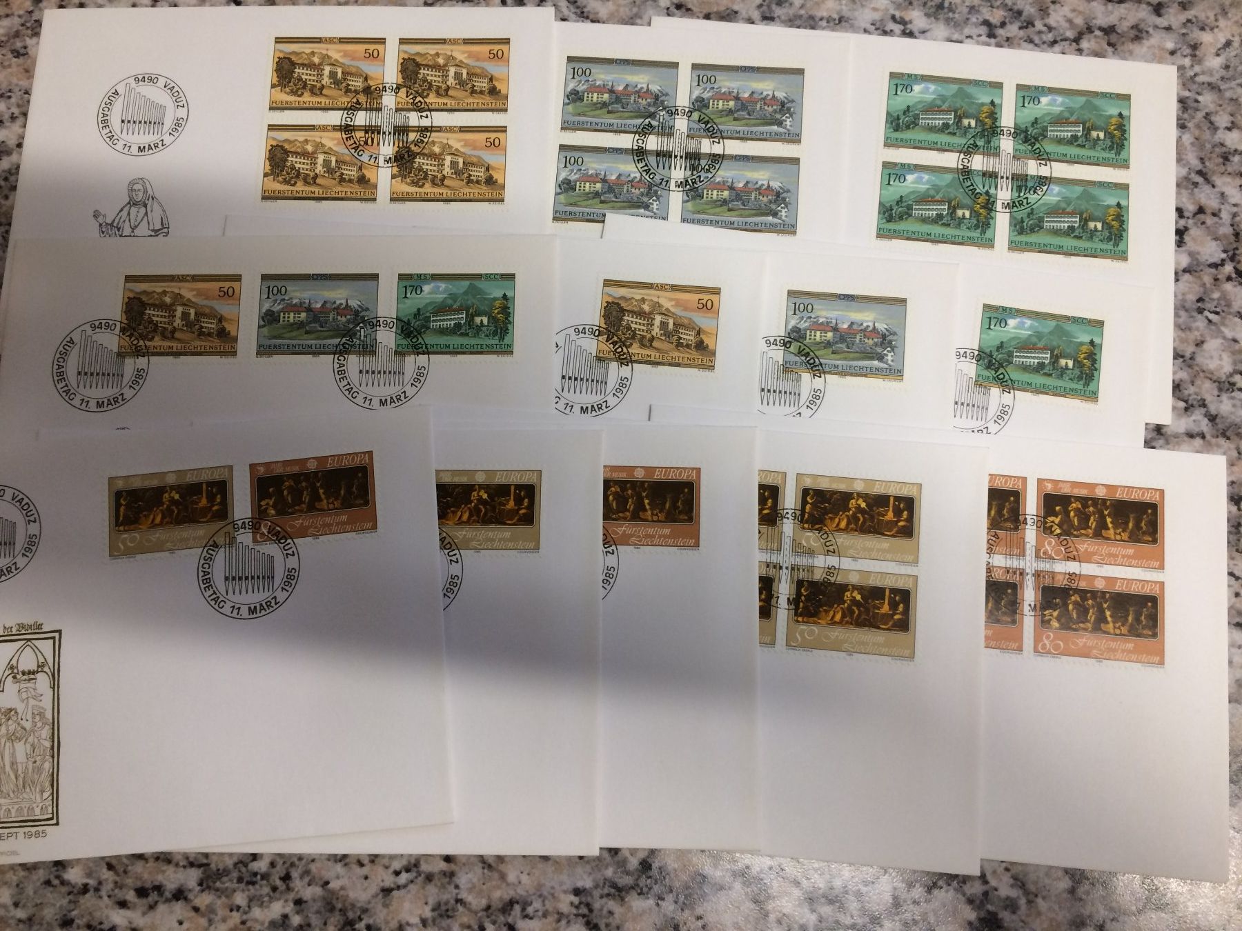 Alle Briefmarken: Ersttagscouverts – Gebraucht aus Kilchberg ZH von APZ4BWM2 3